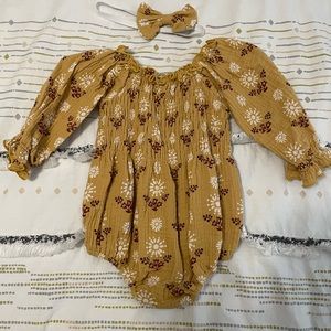 Fall Toddler Outfit and Bow